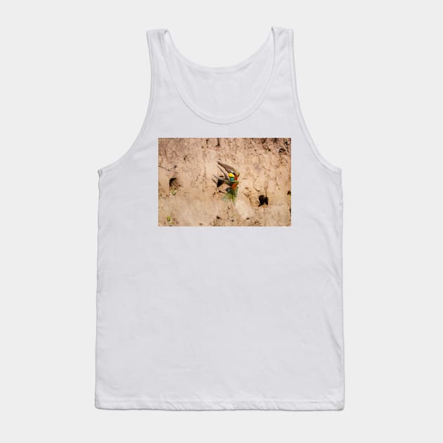 European bee-eater (Merops apiaster) Tank Top by GrahamPrentice